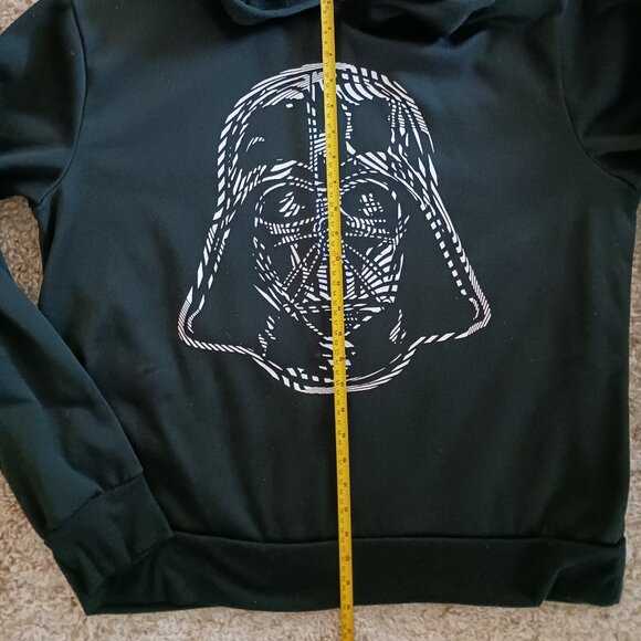 Star Wars Men's Hoodie Black Long Sleeve Graphic Size Large Grunge Y2K - Picture 4 of 6